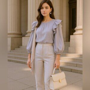 Universal Thread Blouse Coquette Romantic Normcore Cottagecore Euro Summer